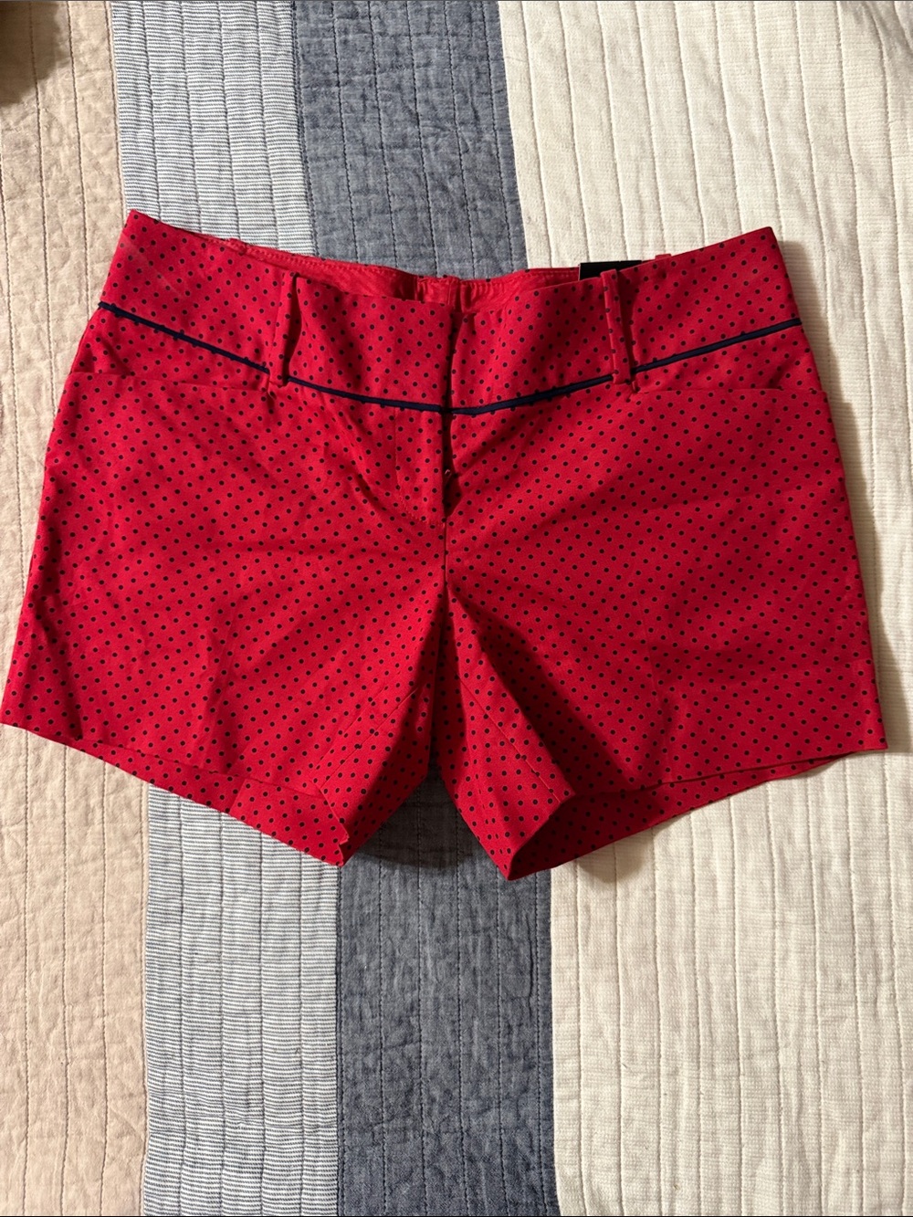 The Limited Red Polka Dot High-Waist Women's Shorts